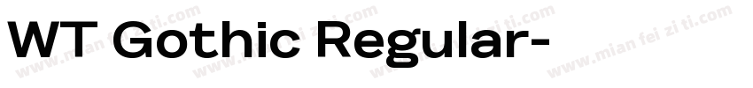 WT Gothic Regular字体转换